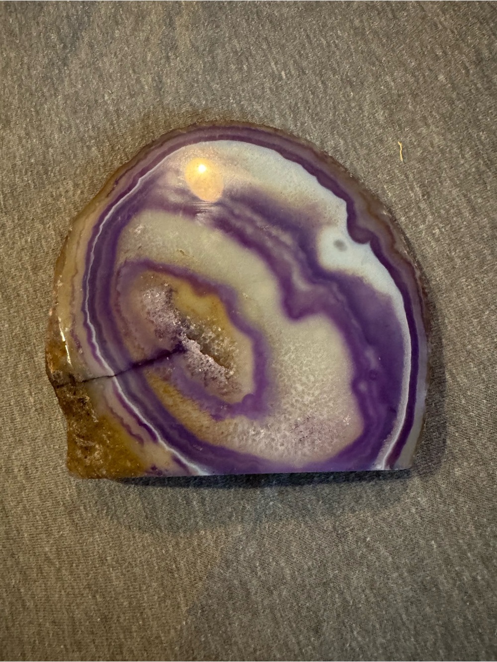 Purple Agate Decorative Accent